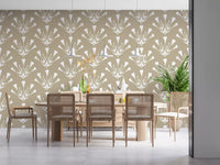 Minimalist Botanical Silhouette Sprigs Wallpaper⁠