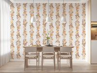 Watercolor Meadow Vertical Sprigs Wallpaper⁠