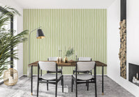 Soft Sage Hand-Drawn Vertical Stripes Wallpaper⁠