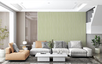 Soft Sage Hand-Drawn Vertical Stripes Wallpaper⁠