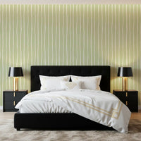 Soft Sage Hand-Drawn Vertical Stripes Wallpaper⁠