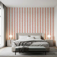 Minimalist Terracotta Line Pattern Wallpaper⁠