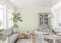 Sage Green Hand-Drawn Vertical Stripes Wallpaper⁠