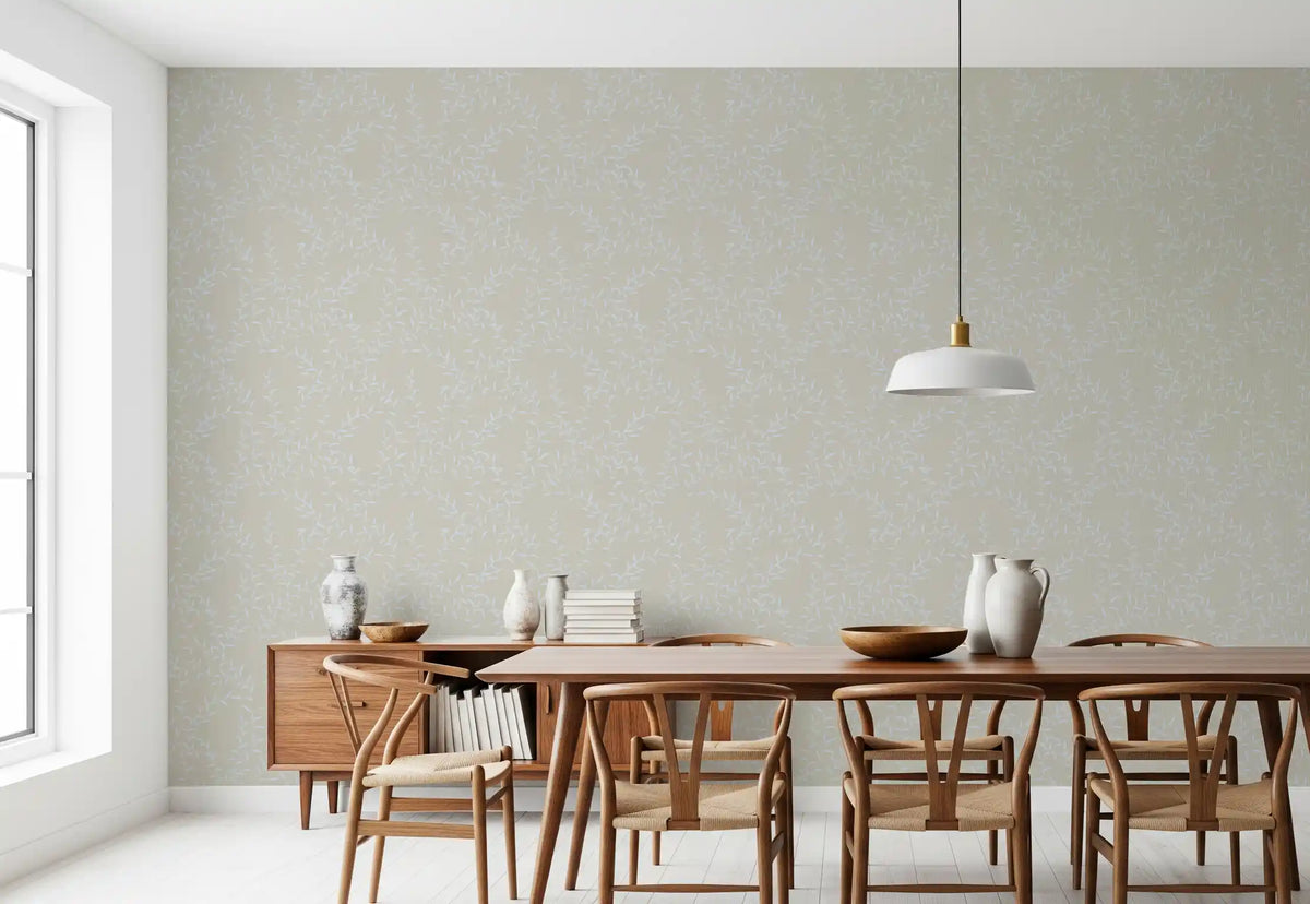 Soft Botanical Willow Sway Wallpaper⁠