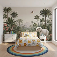 Safari Serenity Tropical Landscape Wall Mural