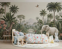 Safari Serenity Tropical Landscape Wall Mural