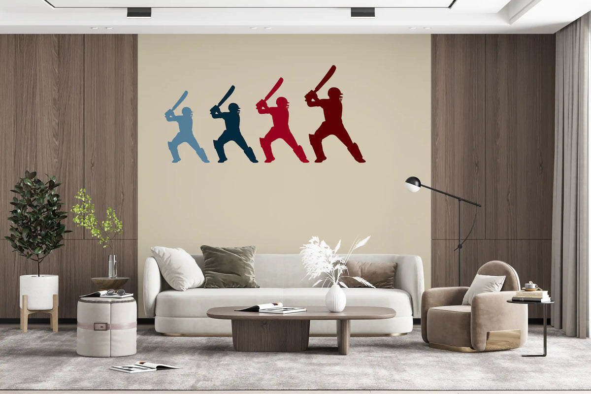 Cricket Batter Motion Mural Wall Mural