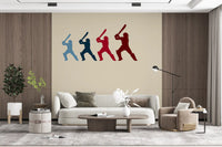 Cricket Batter Motion Mural Wall Mural