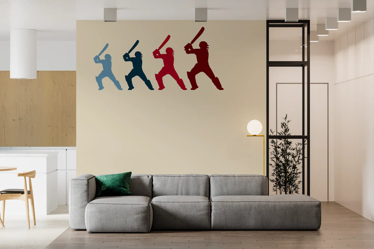 Cricket Batter Motion Mural Wall Mural
