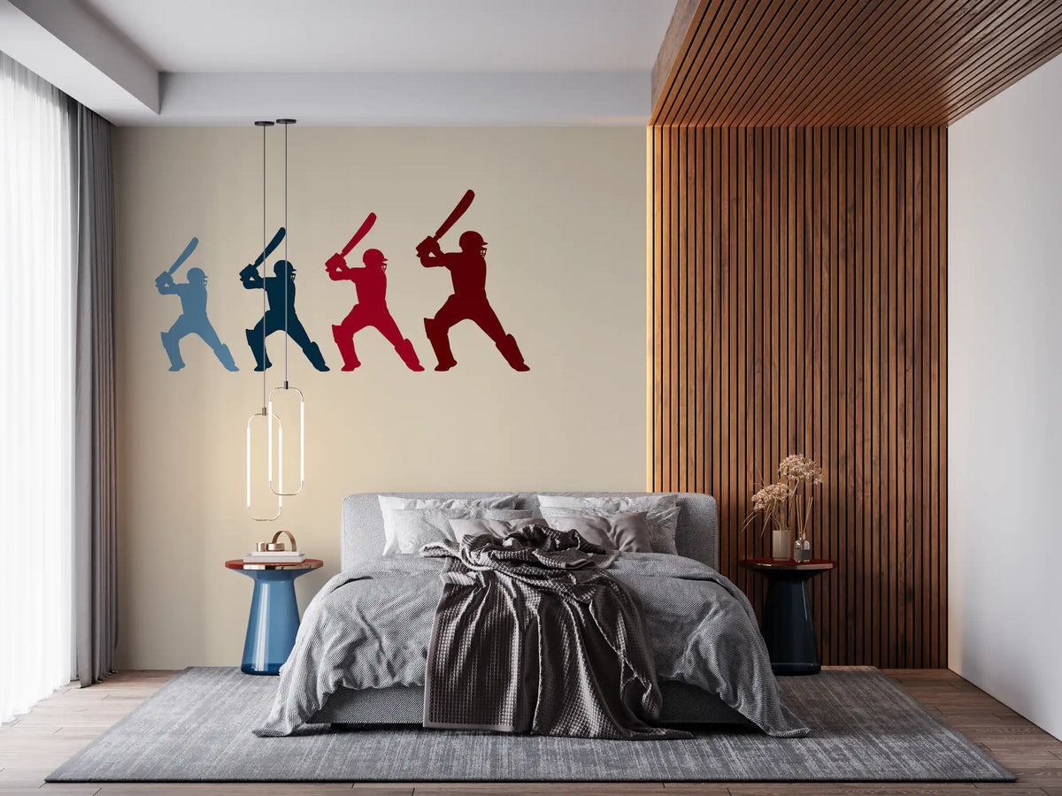 Cricket Batter Motion Mural Wall Mural