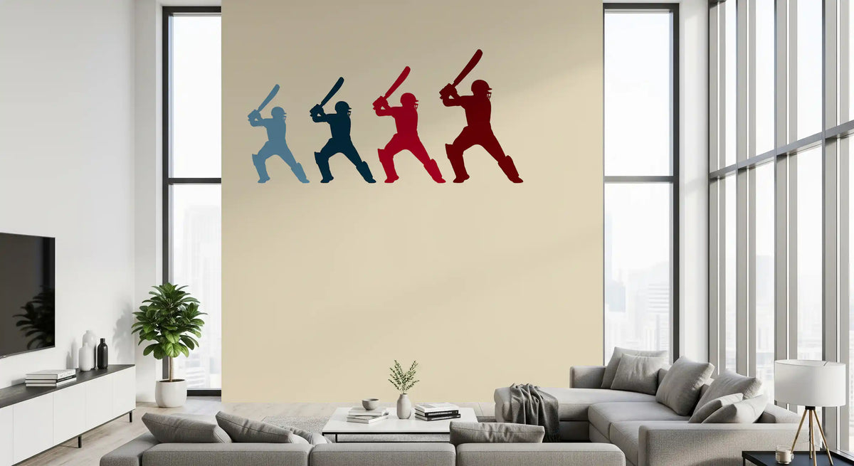 Cricket Batter Motion Mural Wall Mural