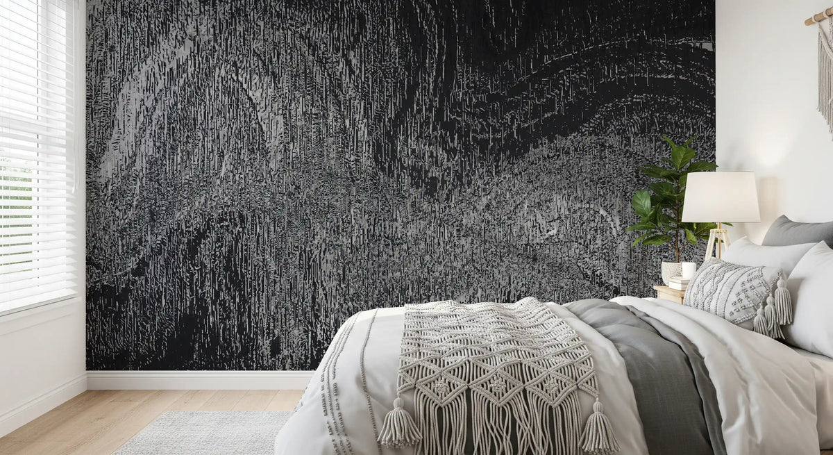 Industrial Gray Concrete Texture Wall Mural