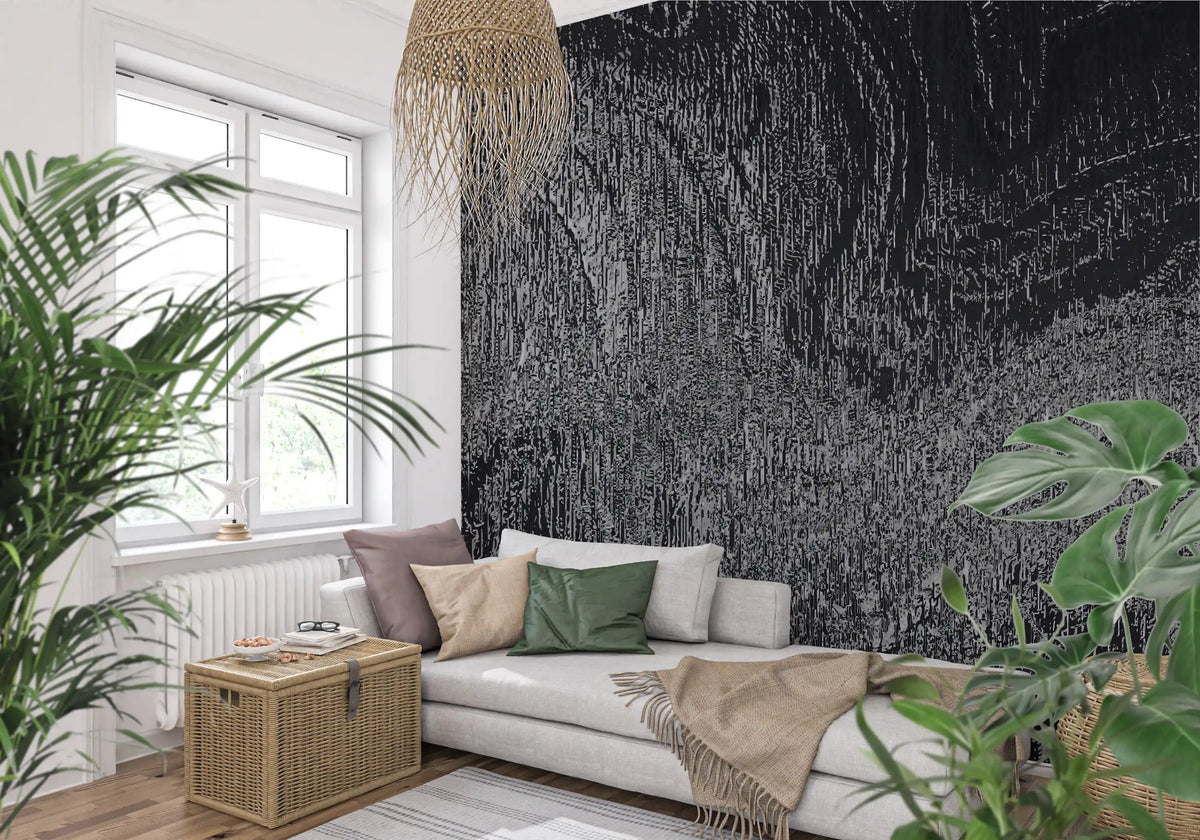 Industrial Gray Concrete Texture Wall Mural