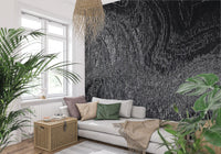 Industrial Gray Concrete Texture Wall Mural