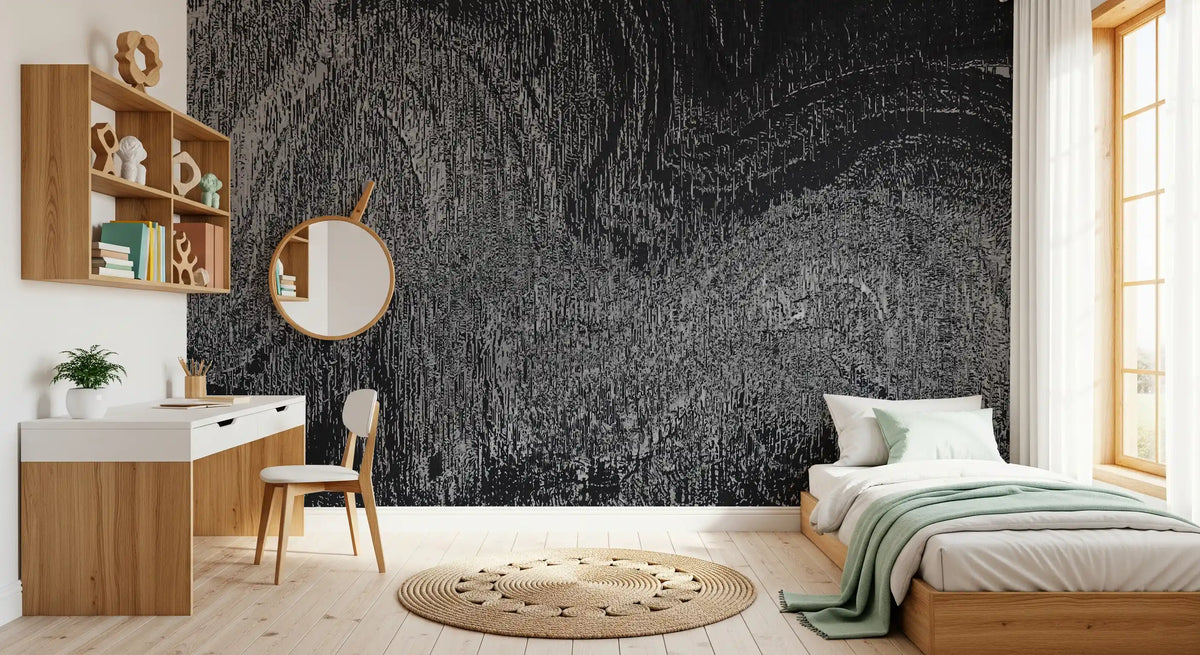 Industrial Gray Concrete Texture Wall Mural