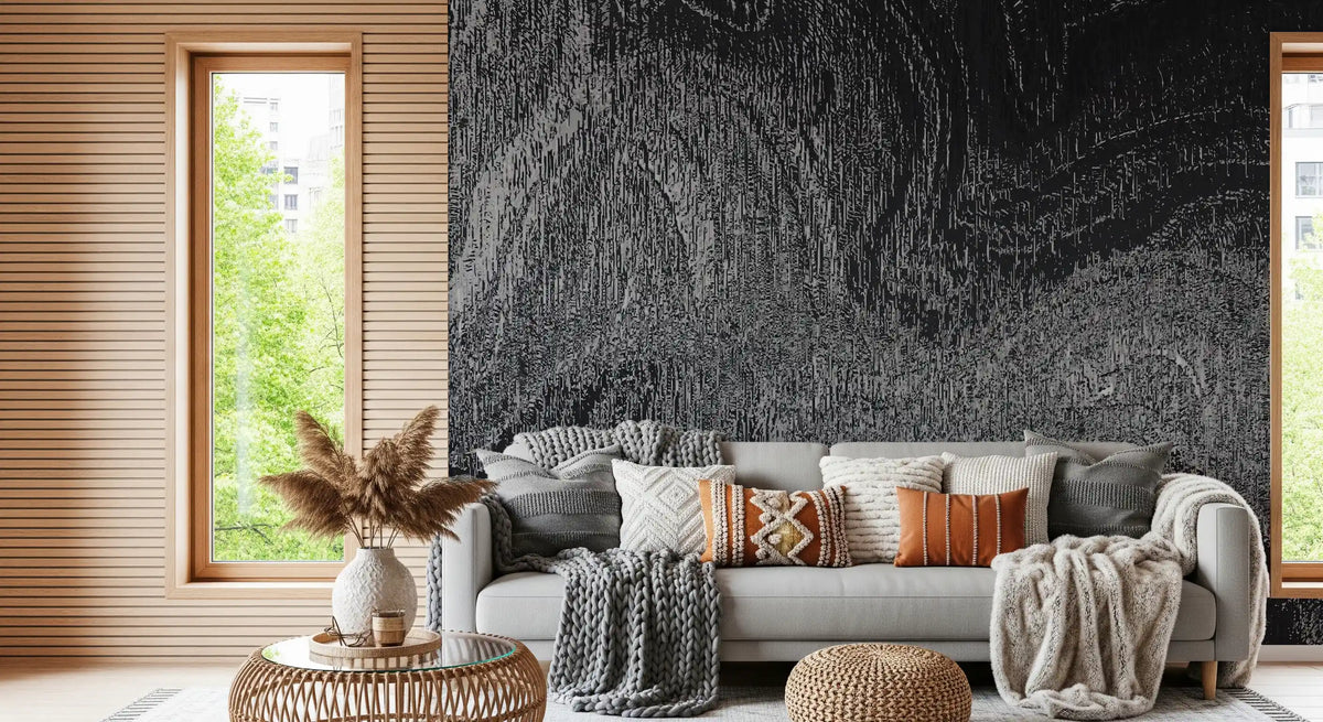 Industrial Gray Concrete Texture Wall Mural
