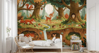 Forest Creatures Woodland Adventure Wall Mural