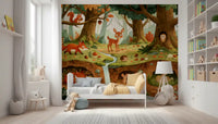 Forest Creatures Woodland Adventure Wall Mural