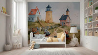 Coastal Animal Friends Adventure Wall Mural