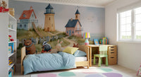 Coastal Animal Friends Adventure Wall Mural