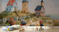 Coastal Animal Friends Adventure Wall Mural