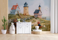 Coastal Animal Friends Adventure Wall Mural
