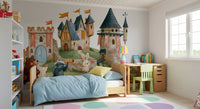 Woodland Friends on a Castle Adventure Wall Mural