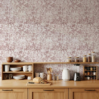 Blush Botanical Meadow Sketch Wallpaper⁠
