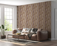 Neutral Brushstroke Vertical Stripes Wallpaper⁠