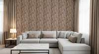 Neutral Brushstroke Vertical Stripes Wallpaper⁠