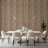 Neutral Brushstroke Vertical Stripes Wallpaper⁠