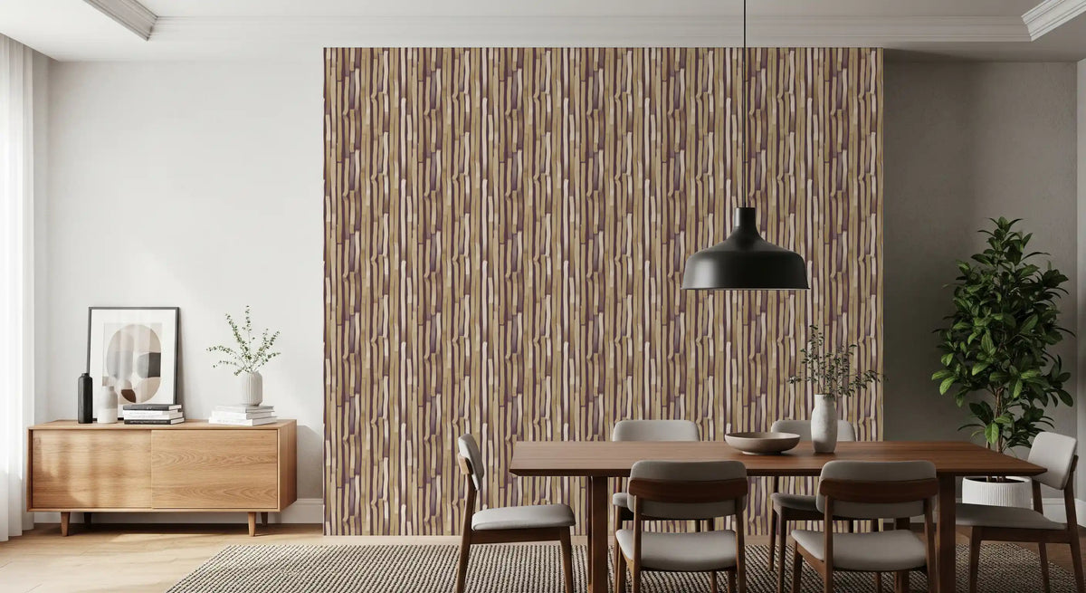 Neutral Brushstroke Vertical Stripes Wallpaper⁠