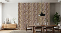 Neutral Brushstroke Vertical Stripes Wallpaper⁠
