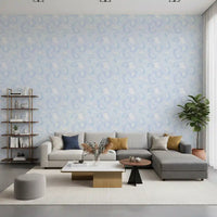 Soft Azure Swirls Abstract Wallpaper⁠