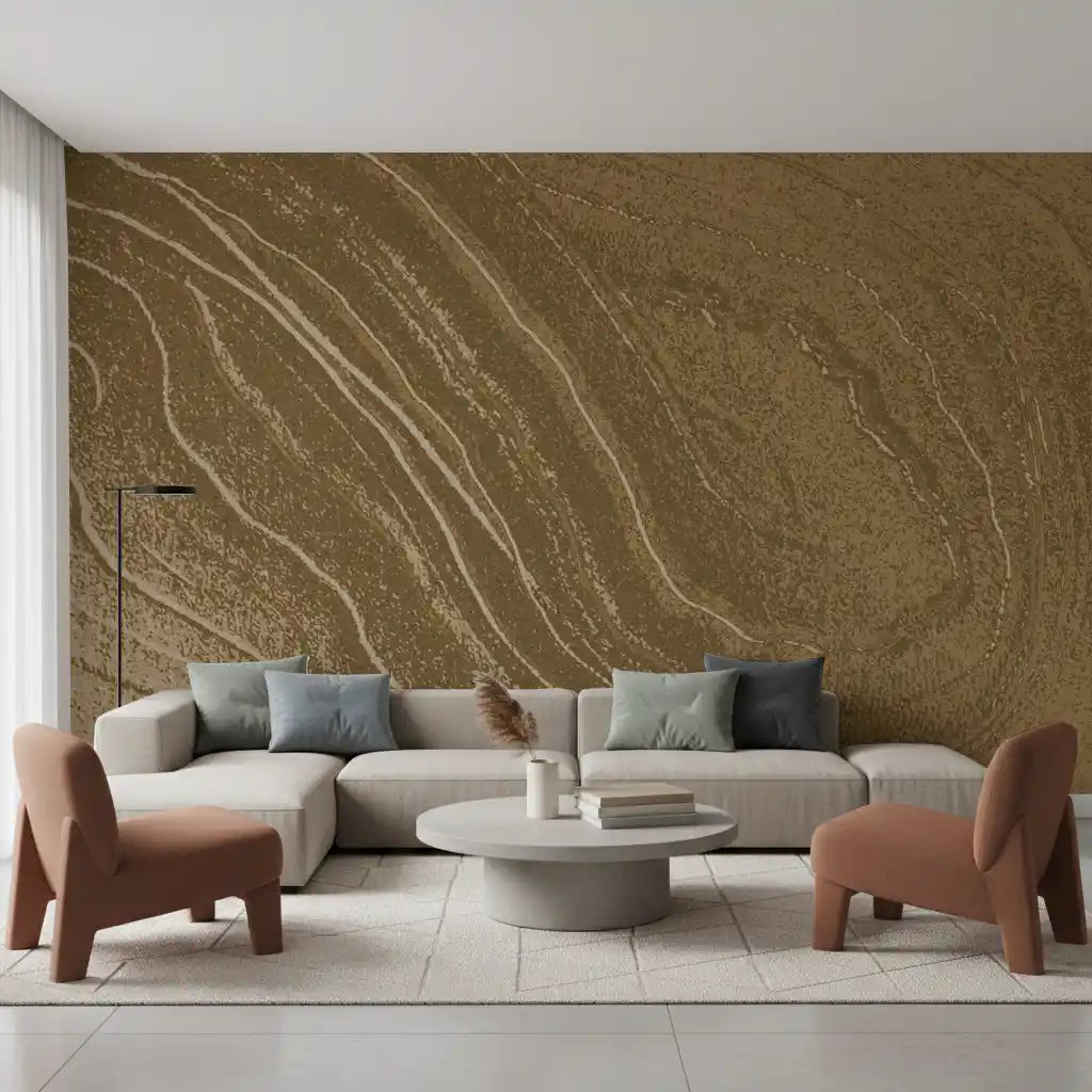 Minimalist Sandstone Flow Wall Mural