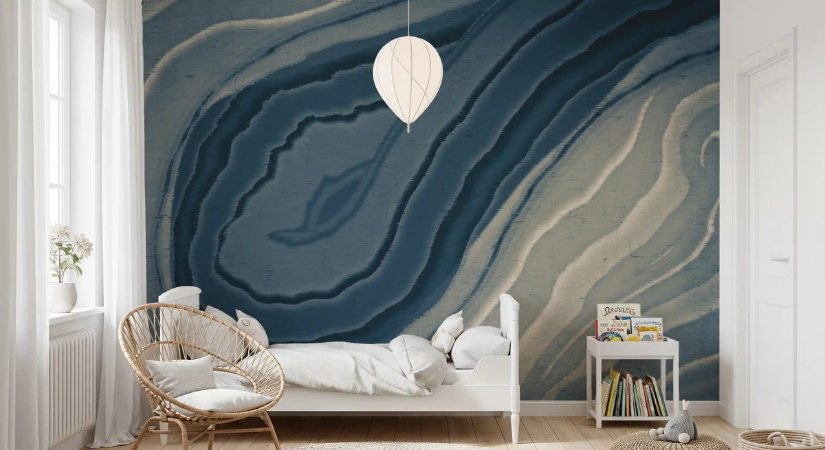Abstract Ink Wash Flow Wall Mural