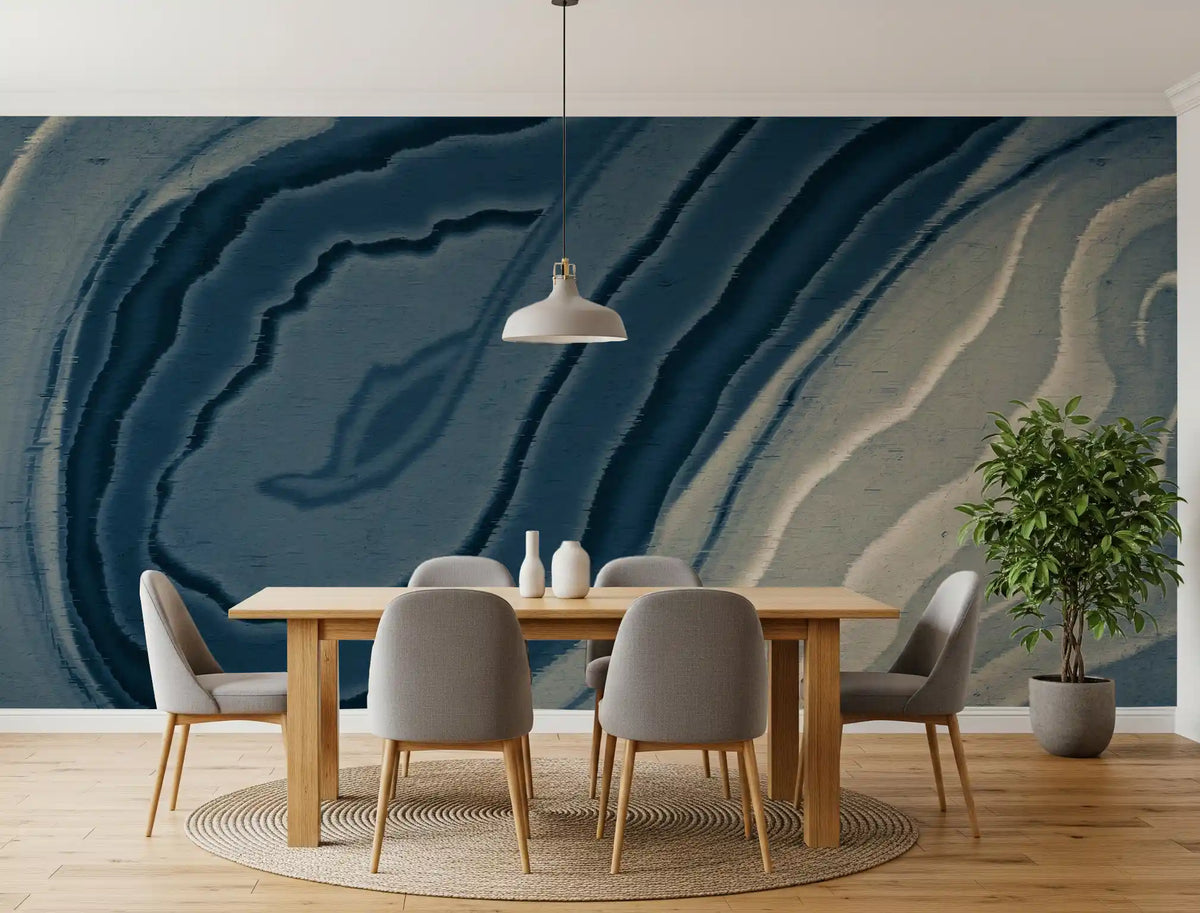 Abstract Ink Wash Flow Wall Mural