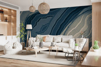Abstract Ink Wash Flow Wall Mural