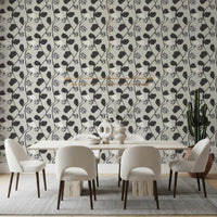 Abstract Floral Vine Arrangement Wallpaper⁠