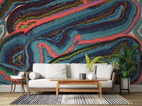 Abstract Resinous Flow and Swirl Wall Mural