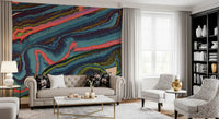 Abstract Resinous Flow and Swirl Wall Mural