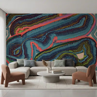 Abstract Resinous Flow and Swirl Wall Mural