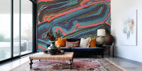 Abstract Resinous Flow and Swirl Wall Mural