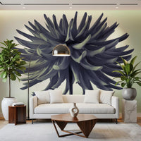 Abstract Dahlia Sculpture Wall Mural