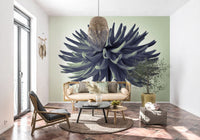Abstract Dahlia Sculpture Wall Mural