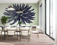 Abstract Dahlia Sculpture Wall Mural