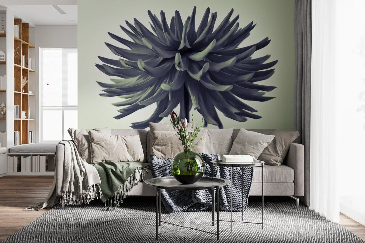 Abstract Dahlia Sculpture Wall Mural