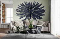 Abstract Dahlia Sculpture Wall Mural