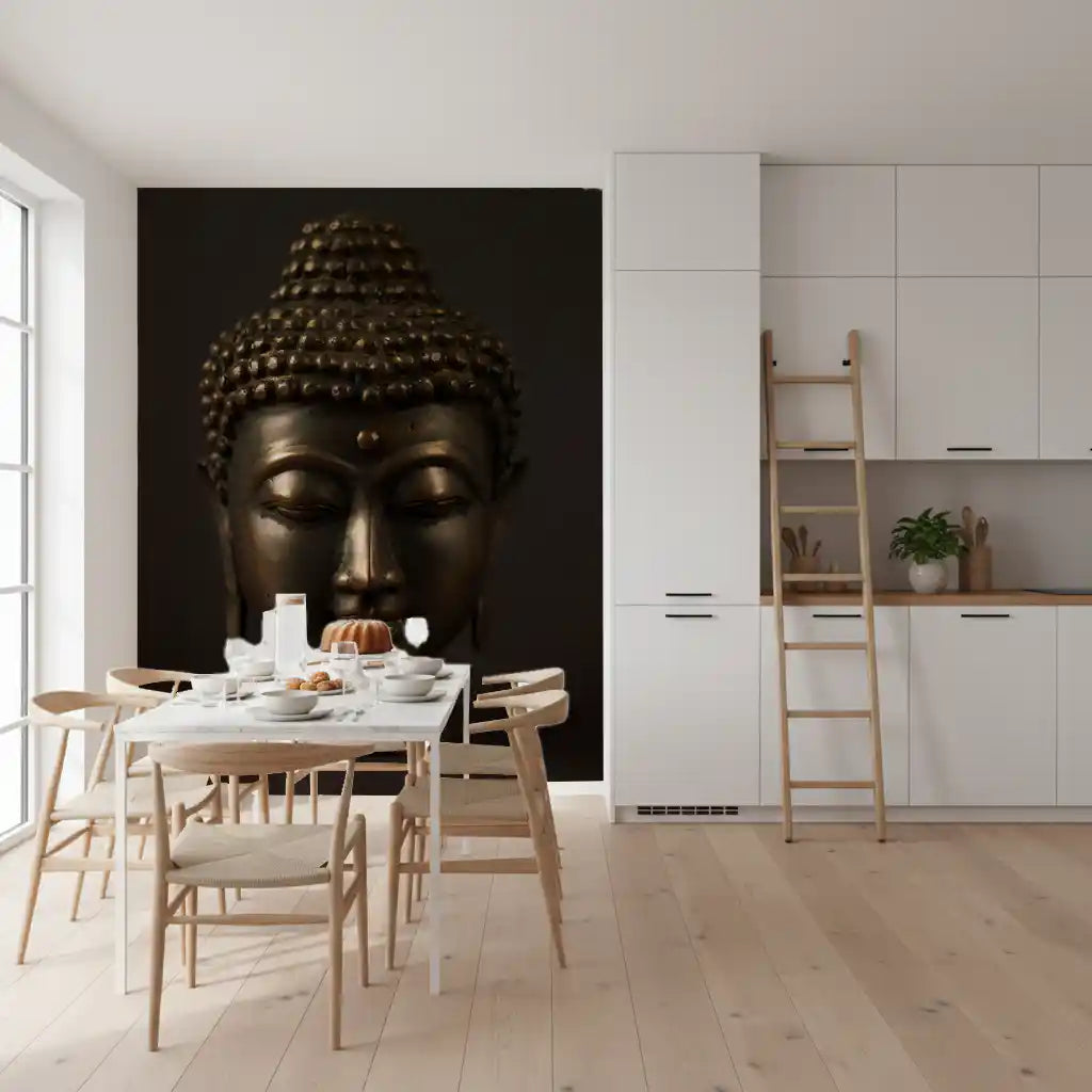 Minimalist Bronze Enlightenment Wall Mural