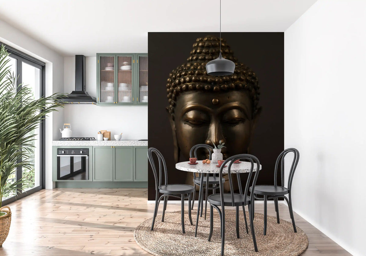 Minimalist Bronze Enlightenment Wall Mural